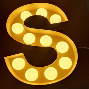 Custom Large 3D <b>LED</b> Digital Light Bulb <b>Letters</b> Logo Astronaut Sign Pattern Metal Remote IP65 Glass Office Shops Companies - Product Image 6