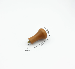 Manche de tasseur à café en bois écologique personnalisé avec composants en acier inoxydable pour pièces de moulin à expresso – Vente en gros - Product Image 5