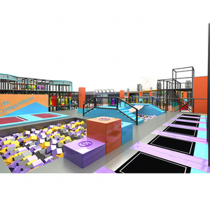 Aoleao Terrain de Jeux Intérieur Industriel Personnalisé de 1900 m² avec Trampoline, Parcours Ninja, Piste Sèche et Zones Sportives Certifié CE TUV CPC - Product Image 2