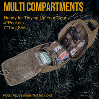 Bolsa Táctica de Caza Personalizada para Suministros Médicos, Bolsa Pequeña de Emergencia y Supervivencia, Bolsa de Primeros Auxilios de Liberación Rápida, Resistente al Agua, de Nailon