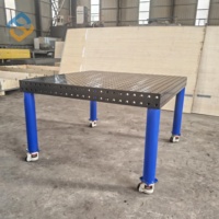 Table de soudage modulaire de taille maximale + kit d'accessoires - Acier Q355 poli, nitruration et pinces de fixation