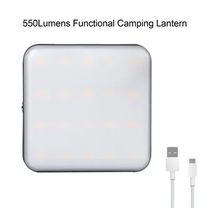 10000mAh power bank light 550LM portable led magnétique lanterne de camping lumière d'urgence extérieure avec 12 Modes d'éclairage