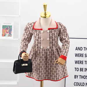 Nouvelle Collection Automne : <span class=keywords><strong>Robe</strong></span> Pull Décontractée à Manches Longues et Lettres Tricotées <span class=keywords><strong>pour</strong></span> Filles - Product Image 2