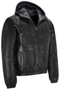 Veste en cuir Nappa noir 100% authentique sur mesure pour homme, coupe classique, marque privée OEM/ODM, style décontracté chic - Product Image 2