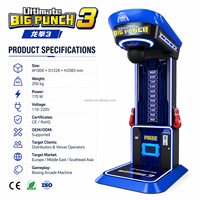 Neofuns Ultimate Big Punch 3 Machine de boxe commerciale, jeu de force de frappe à rendement élevé (ROI), personnalisable OEM ODM pour distributeurs mondiaux
