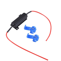 Decodificador LED universal para automóviles RX24-50W de alta potencia, oro-aluminio, 6R8R10 ohmios, para luces traseras, luces de freno, luces direccionales y decodificación de carga.