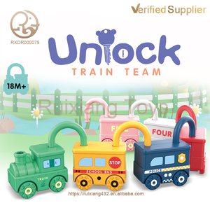 Mini dessin animé pour enfants jouets de cabotage paire de clés déverrouillage Train de <span class=keywords><strong>police</strong></span> incendie pour l'éducation des lumières véhicule jouet à Friction amusant - Product Image 3