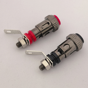 Latón Níquel Resorte Cargado Audio Cableado Terminal Banana Jack Socket Press Push Binding Post - Product Image 3
