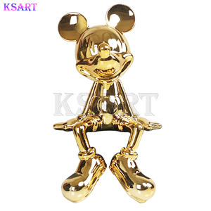 Sculpture personnalisée pop art statue en résine fibre de verre dessin animé <span class=keywords><strong>mickey</strong></span> mouse sculpture décoration de la maison - Product Image 6