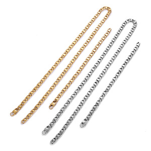 Men's <b>Titanium</b> Steel <b>Chain</b> Bracelet Geometric Splicing Punk Hip Hop Motorcycle Rock Jewelry CE144-1 - Product Image 1