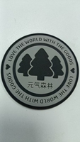 2024 Patch en caoutchouc personnalisé populaire Logo Patches en Tpu haute fréquence en caoutchouc de silicone souple