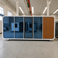Cabine en conteneur préfabriquée économique, moderne, extérieure, esthétique et mobile, pour hôtels, bureaux et zones de loisirs