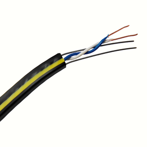 <span class=keywords><strong>Cable</strong></span> de teléfono plano autosuficiente de 2 núcleos para antena exterior con <span class=keywords><strong>cable</strong></span> de caída de mensajero - Product Image 3