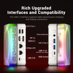 Trong kho Máy tính để bàn nhỏ PC firebat thương hiệu mn56 mô hình AMD R7 8745hs Octa lõi 16GB + 512GB DDR5 EU chúng tôi phích cắm Chất lượng cao Mini PC - Product Image 5