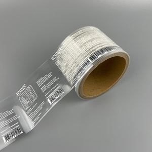 Su geçirmez şeffaf etiket için uçucu yağ şişe kozmetik etiket şişe etiket ile Spot UV baskı kozmetik şeffaf etiket - Product Image 1