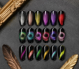 ออร์คิด ฟ็อกซ์ เจลทาเล็บสีแมว 9 มิติ สีแน่น ติดทนนาน ลอกออกได้ด้วยน้ำยาล้างเล็บ ใช้กับหลอดไฟ LED/UV แม่เหล็ก สร้างเอฟเฟกต์ออโรร่า สำหรับตกแต่งเล็บ  OEM - Product Image 2