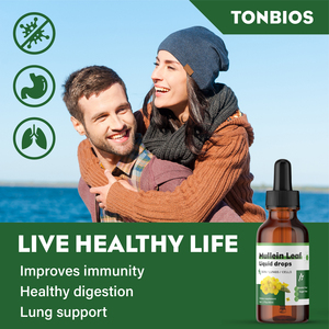 Suplemento Herbal Líquido de Extracto de Hoja de Gordolobo Silvestre de 60ml, Marca Privada, Más Vendido, Gotas Naturales de Gordolobo para los Pulmones - Product Image 3