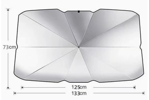 Front Windshield Sunshade Heat Insulation UV Protection Windshield Cover with Pull Cord for <b>Sunscreen</b> Sun Blocking - Product Image 4
