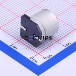 ตัวเก็บประจุแบบไฮบริดของแข็ง-ของเหลวอะลูมิเนียมอิเล็กโทรไลต์ EEHZK1E471P แบบ SMD, ขนาด D10xL10.2 มม. 470uF 20% 25V 420mA-100Hz - Product Image 2