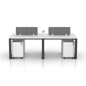 Customize Office <b>Workstations</b> Geometry Style <b>Workstation</b> Office Furniture 6 Person <b>Workstation</b> <b>Desk</b> - Product Image 4