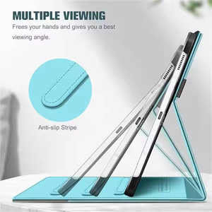 AilesTecca Etui universel en cuir Pu antichoc Smart Cover pour <span class=keywords><strong>Samsung</strong></span> <span class=keywords><strong>Tab</strong></span> S10 Ultra S9 Ultra S8 Ultra Pencil Holder - Product Image 4