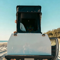 Aluminium-Falt-Dachzelt für 1-3 Personen, LKW-Dachzelt, Overland-Schuhtasche, Camping, wasserdichtes Hartschalen-Dachzelt