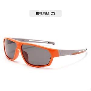 Sports Sunglasses C6 Polarized UV400 Full Rim Shield Women Children Outdoor Sports <b>Pink</b> <b>Frame</b> Purple Legs - Product Image 2