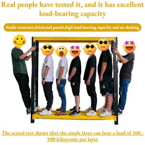 המדפים השחורים והצהובים המשמשים במחסן ומפעל רב ברמה גבוהה, עמיד, - Product Image 6