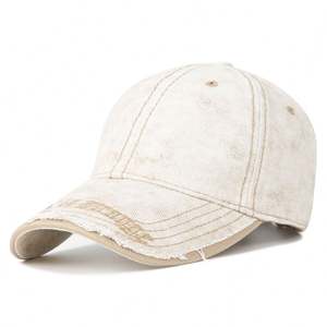 Gorra de Béisbol de Verano, Talla Grande, Gorra Retro para Hombre y Mujer, Bordado Lavado a la Moda, Protección UV - Product Image 1