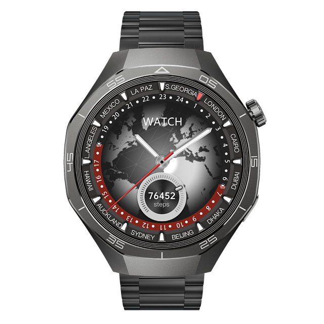 HW95 Black Metal Inteligentes Sport Smart Waterproof Watch Unisex Fitness Outdoor Call Blood Oxygen Multifunction Smartwatch