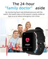 Bracelet GPS intelligent 4G pour personnes âgées handicapées, montre de suivi, alarme d'urgence SOS bidirectionnelle, alarme de chute, étanche IP67, 11-30 jours