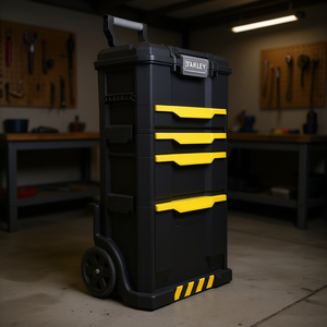 Armoire de rangement d'outils Stanley Rolling Workshop avec roulettes et tiroirs pour usage en garage - Product Image 3