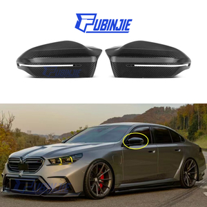Bon ajustement, coque de rétroviseur latéral de remplacement en fibre de carbone sèche de style M pour <span class=keywords><strong>BMW</strong></span> Série 5 G60 G68 Série <span class=keywords><strong>7</strong></span> G70 G90 G99 M5 2023+ - Product Image 1