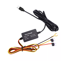 Kit de câblage ACC pour caméra de tableau de bord USB Type C, avec régulateur abaisseur de tension 12V-24V vers 5V 3A, câble de chargeur de voiture et cordon d'alimentation
