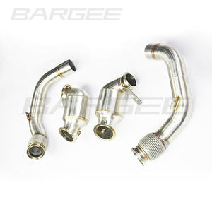Bargee 304 acier inoxydable <span class=keywords><strong>Megna</strong></span> Flow pour BMW S63 4.4T 2020-UP F95 F96 X5M X6M Auto Performance pièces tuyaux de descente d'échappement - Product Image 4