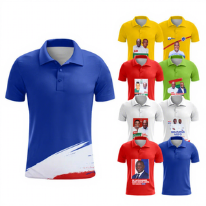 Factory Custom Wholesale 100% Polyester Election Campaign Unisex Advertisement Polo Shirt for Business President Event