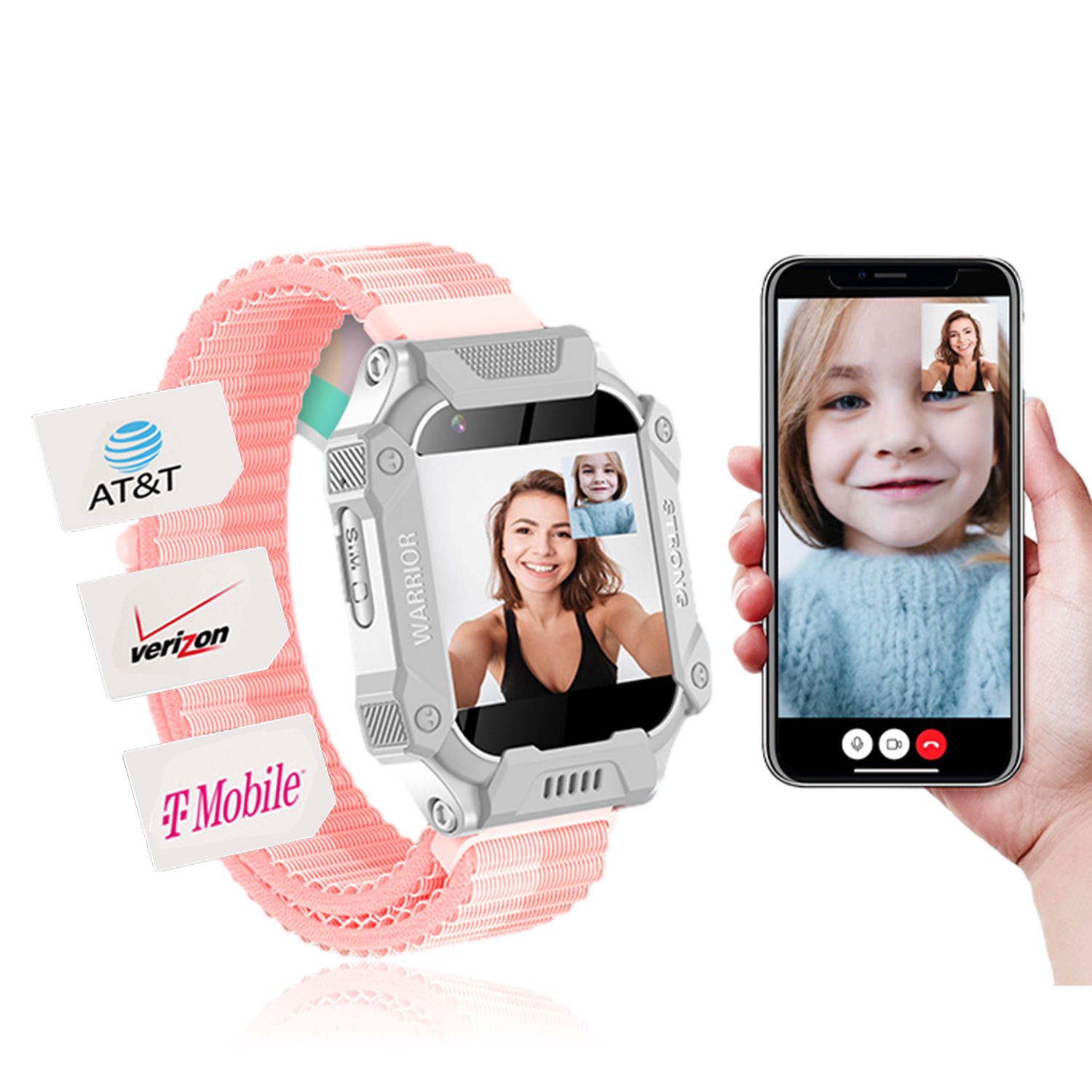 2024 Kids Smart Watch Sim Card 4g Camera Video Call VT33