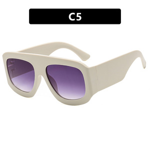 Gafas de Sol Cuadradas Extra Grandes, Estilo Retro Vintage, Lentes Rosas con Protección UV400, Gafas de Sol de Marca de Lujo a la Moda para Mujer - Product Image 5