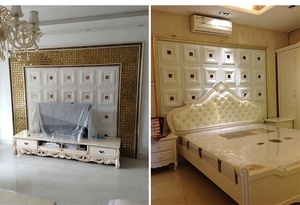 Autocollants muraux en mousse Xpe 3d de marque, faux papier peint/carrelage mural, arrière-plan de télévision, décoration d'intérieur pour la maison, 2020 - Product Image 2