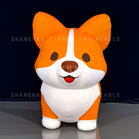 Corgi inflable mascota perro inflable de dibujos animados perro Pug inflable para decoración o publicidad o eventos