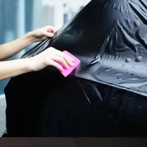 Film pelindung cat hitam Matte, dekorasi badan mobil vinil pembungkus mobil