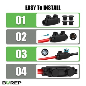 Connecteur de câblage multi-branche isolé Barep homologué UL 1/0-14 AWG CU9AL, double tension 600V, raccord mécanique pour l'<span class=keywords><strong>Amérique</strong></span> <span class=keywords><strong>du</strong></span> <span class=keywords><strong>Nord</strong></span> - Product Image 3
