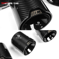 Embouts d'échappement en fibre de carbone de style MP pour BMW M2 G87 M3 G80 G81 M4 G82 G83