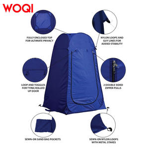 Carpa de Ducha Portátil Woqi 120x120x190cm, Impermeable, Montaje Automático, para Camping, Vestidor Exterior, Azul Oscuro - Product Image 2