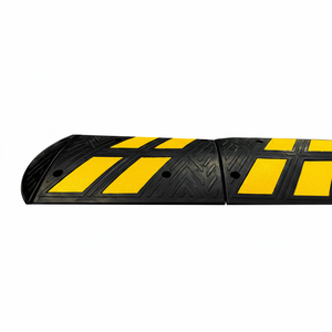 3 Meters Recycled <b>Rubber</b> Cable Ramp Set PVC Cover Speed Bump for Road Application - Product Image 2