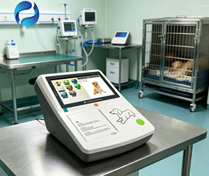 Moniteur ECG à écran tactile 3 canaux, équipement <span class=keywords><strong>de</strong></span> diagnostic vétérinaire pour animaux <span class=keywords><strong>de</strong></span> compagnie, appareil médical électrique pour animaux - Product Image 3