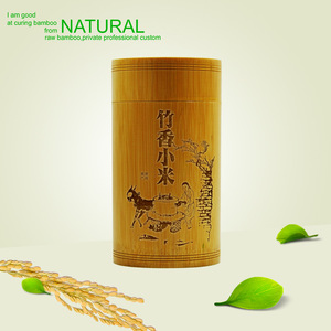 <b>Bamboo</b> Rice Storage Jar Custom Size <b>Bamboo</b> Lid Food Grade Packaging Natural Eco Friendly Sealed <b>Container</b> - Product Image 1