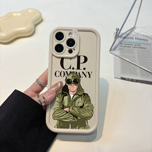 <span class=keywords><strong>Coque</strong></span> Tendance Style Français Antichoc Cp Company en TPU Souple Anti-Chute pour <span class=keywords><strong>iPhone</strong></span> 12 13 14 15 16 Pro Max Plus - Product Image 1