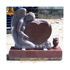 Cimitero decorativo granito nero lapide monumento lapide marmo bianco seduto angelo triste granito nero pietra tombale angelo - Product Image 3