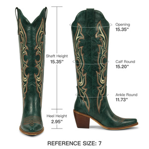 <span class=keywords><strong>Botas</strong></span> <span class=keywords><strong>Altas</strong></span> WETKISS 2026 OEM para el Día del Partido, <span class=keywords><strong>Botas</strong></span> Vaqueras Vintage Bordadas hasta la Rodilla para <span class=keywords><strong>Mujer</strong></span>, <span class=keywords><strong>Botas</strong></span> de Tacón Grueso a la Moda para Dama - Product Image 6